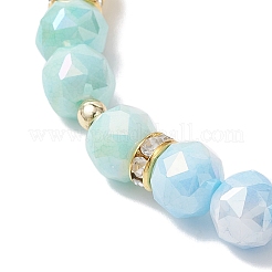 Женские браслеты с круглыми стеклянными бусинами&nbsp;BJEW-JB12663