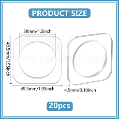 Акриловые кольца для салфеток&nbsp;AJEW-WH0460-111