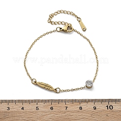 201 браслет-цепочка из нержавеющей стали&nbsp;LS-BJEW-H205-01D-G