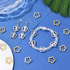 20шт. 4-цветная литая рамка для бусин&nbsp;FIND-SC0017-71