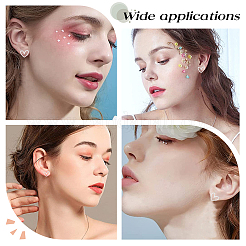 20 шт. серьги-гвоздики в форме сердца из латуни&nbsp;KK-BBC0021-98