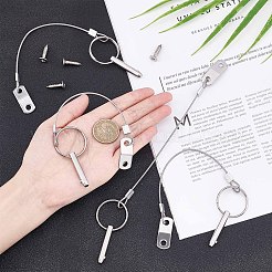 Булавки из нержавеющей стали 316 с кулачком и пружиной&nbsp;STAS-WH0025-09