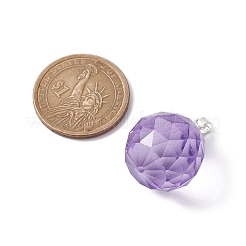 Кулон из прозрачного стекла с граненой каплей&nbsp;PALLOY-JF02348-01