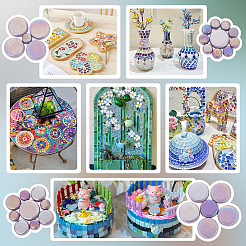 4 стиль стеклянные кабошоны&nbsp;MOSA-OC0001-01A