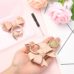 2 шт. 2 стиля подвеска-бантик из искусственной кожи&nbsp;HJEW-SP0001-23A