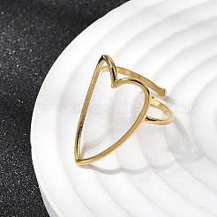 5 шт. открытые манжеты из нержавеющей стали 304 для женщин&nbsp;RJEW-K313-12G