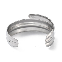 Браслеты-манжеты из нержавеющей стали 304 для женщин&nbsp;BJEW-Z078-19P