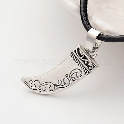 Тибетском стиле сплава ожерелья шкентеля&nbsp;NJEW-F197-21