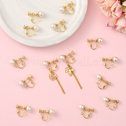 16 шт. железная фурнитура для сережек-клипс&nbsp;IFIN-SC0001-93A