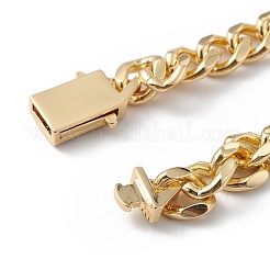 Браслет из звеньев бабочки из прозрачного кубического циркония с цепочками&nbsp;BJEW-L460-001G