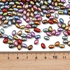 Гальванизированные матовые стеклянные бусины&nbsp;EGLA-K064-01