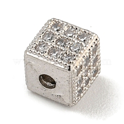 Латунные микропаве из прозрачного кубического циркония&nbsp;KK-G493-37C-P01