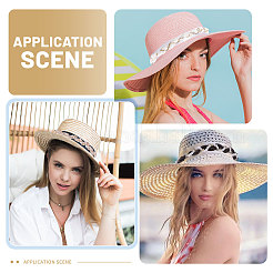 3 шт. двухцветных нейлоновых резинок для шляп&nbsp;DIY-CA0007-93