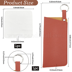 1 шт. футляры для очков из искусственной кожи&nbsp;AJEW-CN0004-98B-03