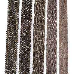 Стеклянные бусины с гальваническим покрытием &nbsp;EGLA-A044-T8mm-B16