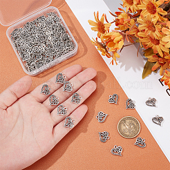 100 шт. филигранный сплав в форме сердца в тибетском стиле&nbsp;FIND-UN0015-59