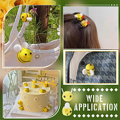 100шт. шарик-помпон из полиэстеровой шерсти в виде пчел&nbsp;DIY-PH0032-65