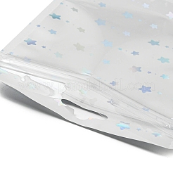 Прямоугольные блестящие голографические пластиковые подарочные пакеты с застежкой-молнией «инь-ян»&nbsp;OPP-E004-01B-A02