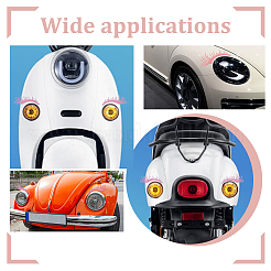 8 пара 2 стилей водонепроницаемых наклеек из ПВХ в форме ресниц&nbsp;DIY-HY0003-05A