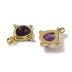 Граненые подвески из натурального аметиста&nbsp;G-C096-02G-08