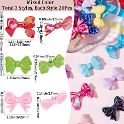 60шт 3 стиля акриловые бусины&nbsp;OACR-SC0002-12