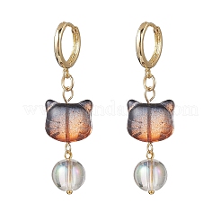 7 пара сережек-колец в стиле лэмпворк&nbsp;EJEW-JE06547