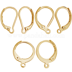 60 шт. 3 стиля фурнитуры для сережек с застежкой-молнией из нержавеющей стали 304&nbsp;STAS-BBC0008-30C