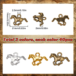 120 шт. 3 цвета подвески из сплава в тибетском стиле&nbsp;FIND-SC0011-89