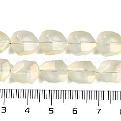 Стеклянные бусины с гальваническим покрытием &nbsp;EGLA-C009-01A-FR01