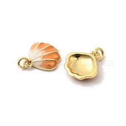 Латунь эмаль подвески&nbsp;KK-H002-35G-01-RS