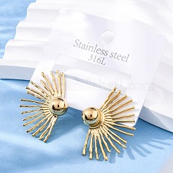 Серьги-гвоздики из нержавеющей стали 304&nbsp;EJEW-Z098-07G