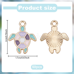 50 шт. Подвески из сплава с эмалью&nbsp;ENAM-HY0001-45