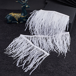 2м модная отделка из перьев страуса&nbsp;DIY-GF0009-45A-02