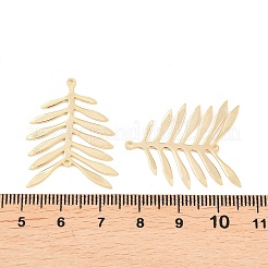 Латунные подвески-коннекторы в виде листьев&nbsp;KK-C163-01G