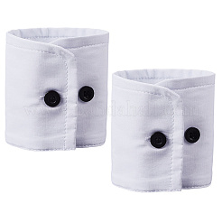 Съемные хлопковые манжеты на запястьях с резиновой кнопкой&nbsp;AJEW-WH20077-020A