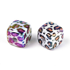 Непрозрачные акриловые бусины с УФ-покрытием&nbsp;OACR-T028-72