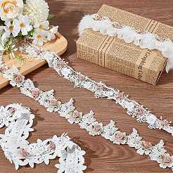 4 ярд полиэстеровой цветочной кружевной ленты 4 стилей&nbsp;OCOR-AR0001-72