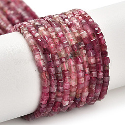 Нити бусин из натурального розового турмалина с градиентным цветом&nbsp;X-G-K373-A03-01