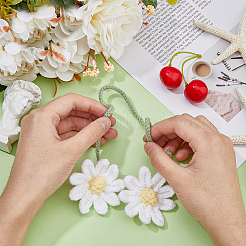 Подвески из хлопка Convallaria majalis&nbsp;AJEW-WH0258-845