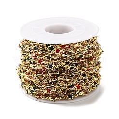 Звезды ручной работы латунные цепочки из стеклянных бус CHC-M024-03G