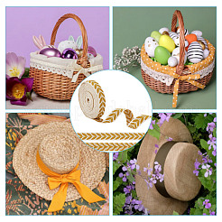 Около 10.5~11 ярда жаккардовых лент из поликоттона в этническом стиле с узором в виде листьев&nbsp;OCOR-GO0001-15C