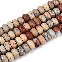 Натуральные бусины из аква терра яшмы&nbsp;G-E444-16-8mm