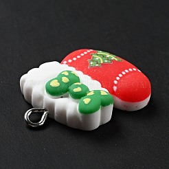 Рождественские подвески из непрозрачной смолы&nbsp;LS-RESI-G043-B07