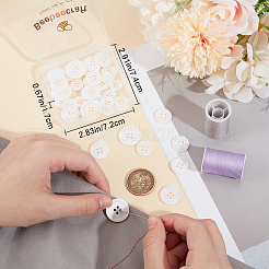 42 шт. 4 стиля 4-дырочные натуральные ракушечные пуговицы&nbsp;SHEL-BBC0001-16