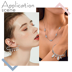 60 шт. 2 стиля латунные подвески с прозрачным кубическим цирконием&nbsp;KK-AR0001-81