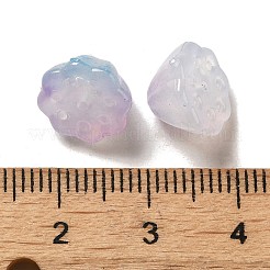 Двухцветные акриловые бусины&nbsp;OACR-H039-01B