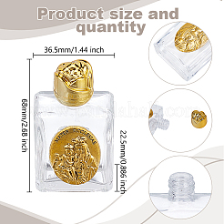 11 шт. 11 стиля религиозные прямоугольники прозрачное стекло пустые многоразовые бутылки&nbsp;AJEW-DR0002-23