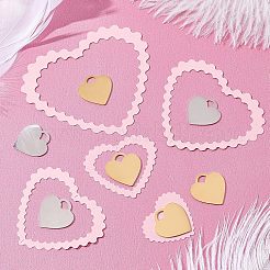 12 шт. подвески из нержавеющей стали 304 двух цветов&nbsp;STAS-UN0037-15