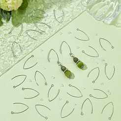 50 шт. крючки для сережек из нержавеющей стали 304&nbsp;STAS-ME0001-51P