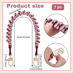 Плетеные ручки для сумок из искусственной кожи&nbsp;FIND-WH0366-146KCG